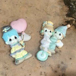 Vintage Precious Moments Resin Clown Magnets Set